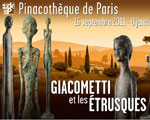Exposition Paris Giacometti et les étrusques Pinacothèque de Paris