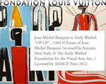 Expo Paris Fondation Louis Vuitton Basquiat x Warhol,  quatre mains
