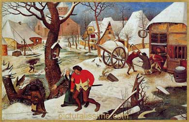 Bruegel Couple dans la neige
