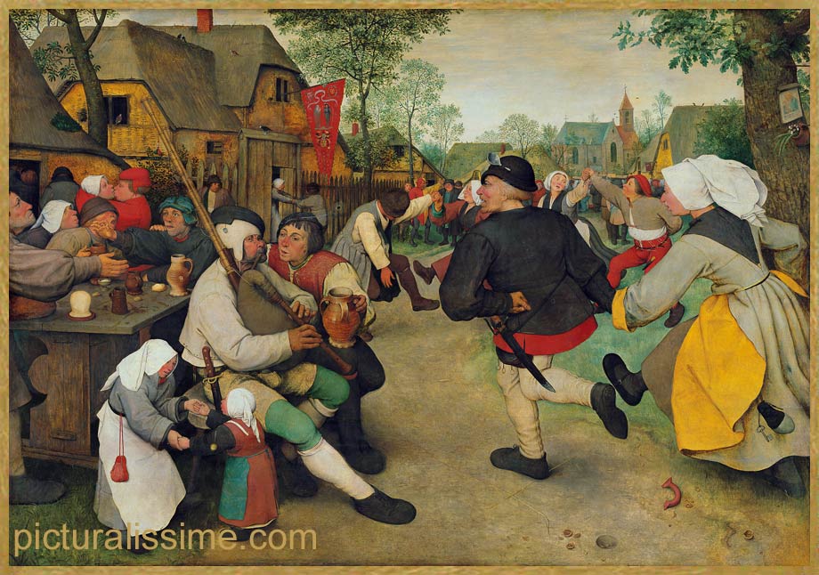 copie reproduction Bruegel la Danse des paysans