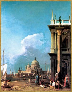 Canaletto l'entrée du Grand Canal vue de la Piazzetta