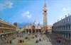 Canaletto la place Saint Marc vers la Basilique