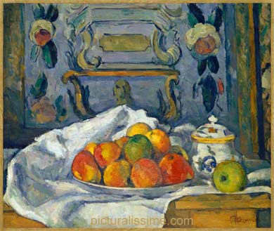 Cézanne Pommes dans un plat