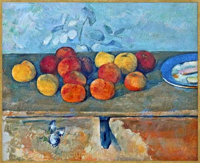 Cézanne Pommes et biscuits