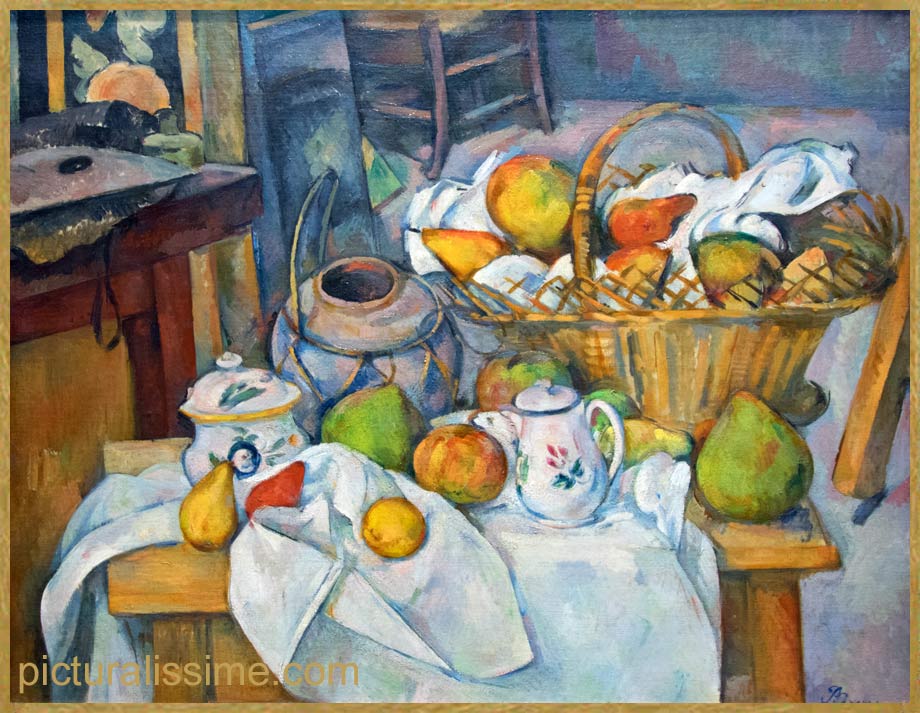 Copie Reproduction Cézanne La table de cuisine