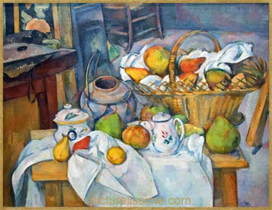 Cézanne La table de cuisine