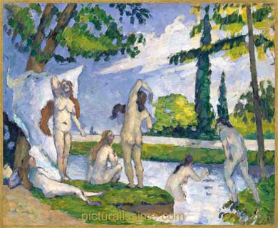 Paul Cézanne les Baigneuses
