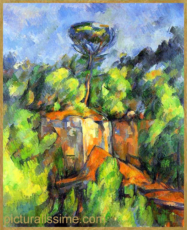 Copie Reproduction Cézanne la Carrière Bibemus