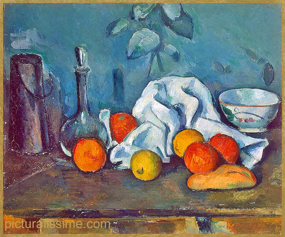 Copie Reproduction Cézanne Fruits