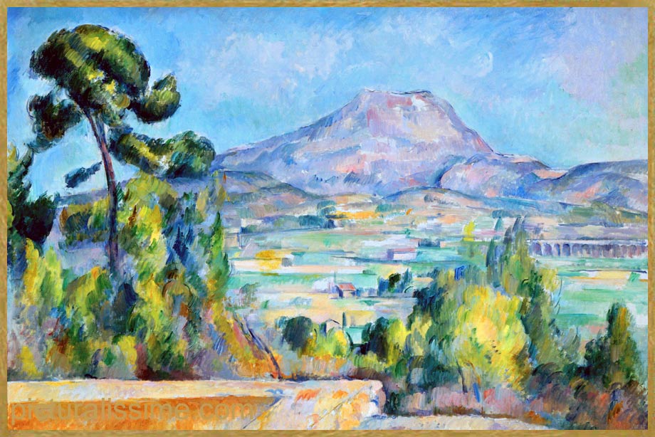 Copie Reproduction Cézanne La Montagne Sainte Victoire Orsay