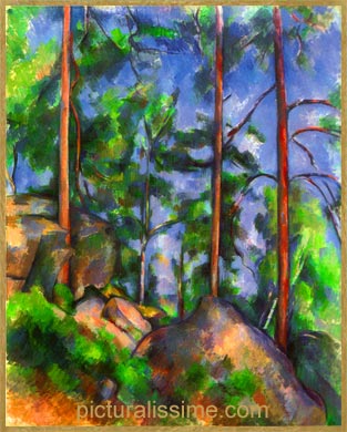 Cézanne Pins et Rochers Fontainebleau