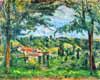 Cézanne Pontoise encadr par des arbres la vallée de l'Oise 
