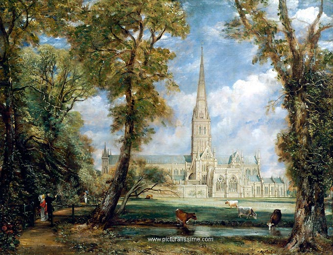 Copie Reproduction Constable Cathédrale de Salisbury