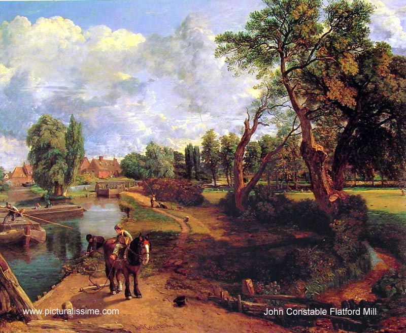 Copie Reproduction Constable Flatford Mill