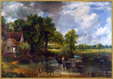 John Constable la Charrette de foin