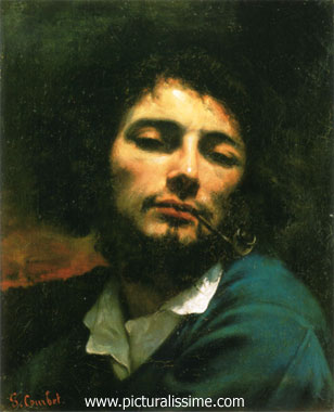 Gustave Courbet Autoportrait l'Homme à la pipe