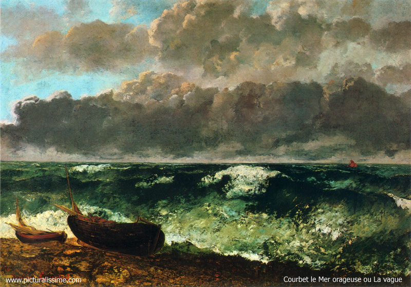 Courbet Mer orageuse Orsay