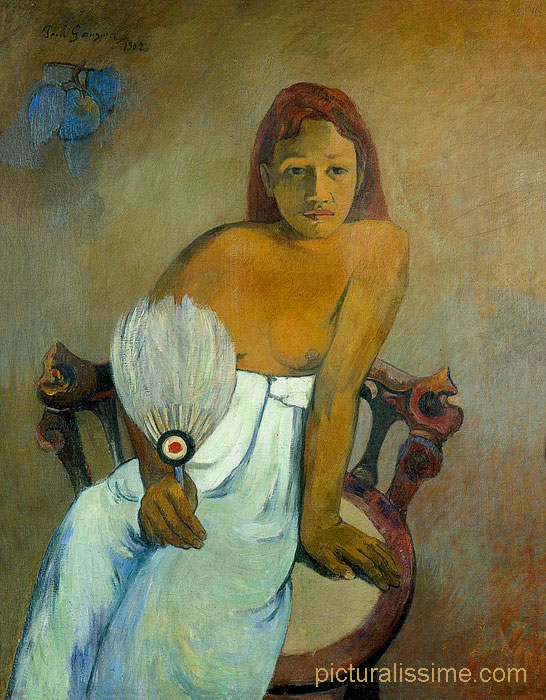 Paul Gauguin Femme à l'éventail