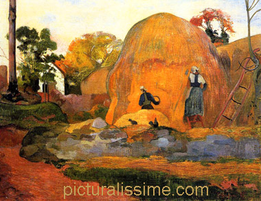 Paul Gauguin les Meules jaunes ou la Moisson blonde