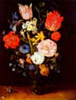 Bruegel bouquet de fleurs vase verre