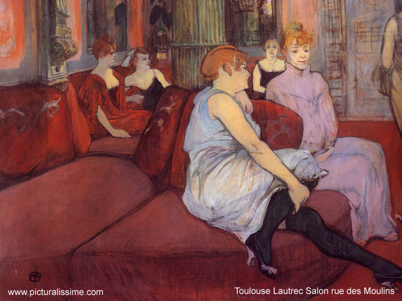 Toulouse Lautrec Salon rue des Moulins
