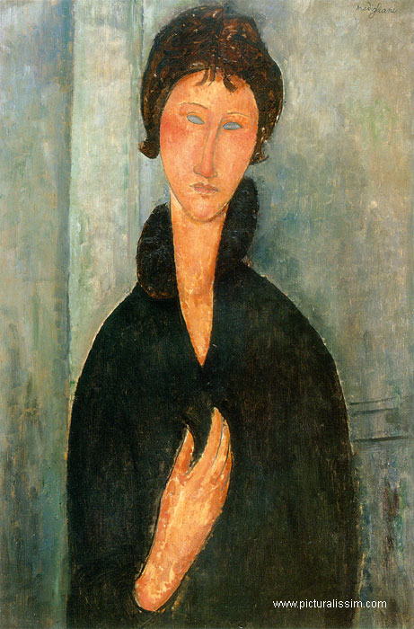 "Femme aux yeux Bleus" Amedeo Modigliani (~1918) Modigliani_femmes_yeux_bleus_l