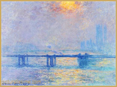 Claude Monet Charing Cross Bridge, la Tamise
