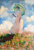 Monet Femme à l'ombrelle vers la gauche