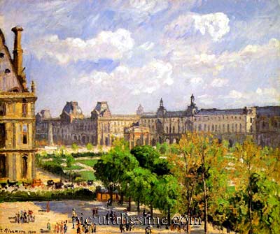 Camille Pissarro Place du Carrousel Jardin des Tuileries Paris