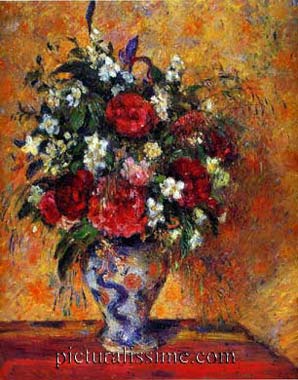 Camille Pissarro vase de fleurs