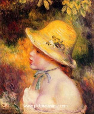 Auguste Renoir renoir jeune fille au chapeau de paille