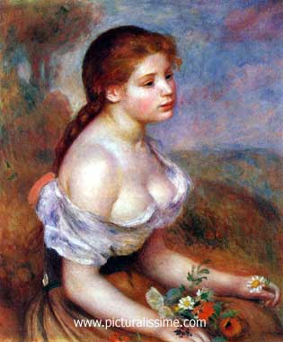 Auguste Renoir Jeune fille avec Marguerites
