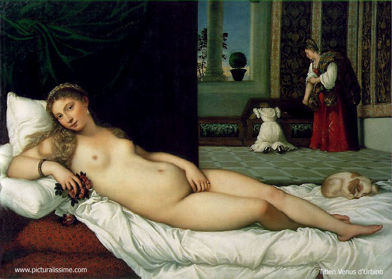 Titien Titian la Venus d'Urbino