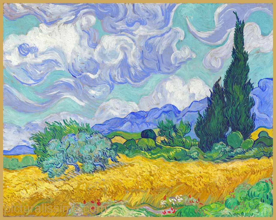 Copie Reproduction Van Gogh les Blés Jaunes