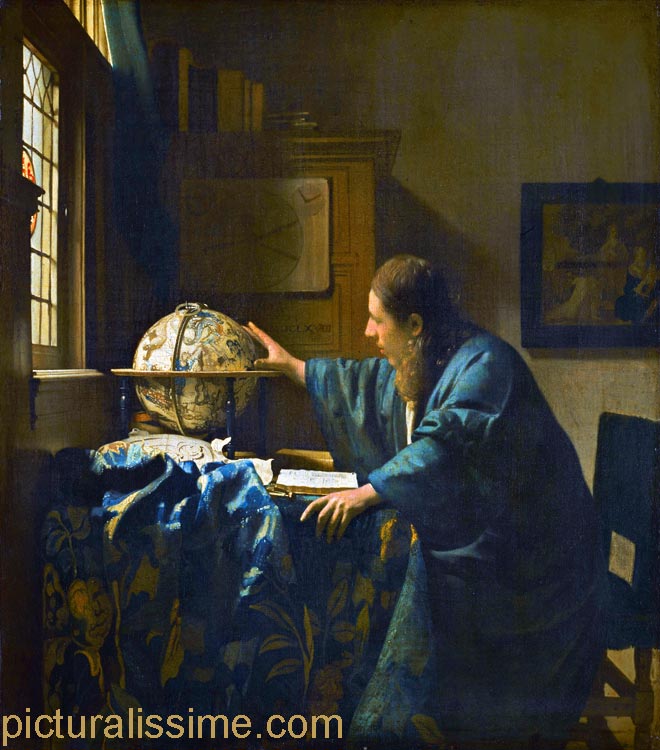 copie reproduction Vermeer l'Astronome