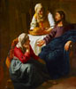 Vermeer Le Christ dans la maison de Marie et Marthe