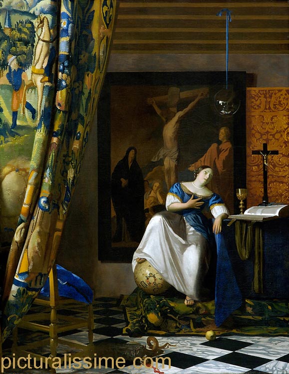 copie reproduction Vermeer Allégorie de la Foi
