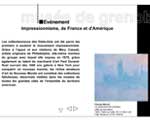 Exposition L'Impressionnisme de France et d'Amérique Musée de Grenoble