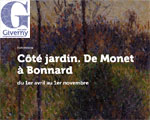 Expositions Musée de Giverny Côté jardin. De Monet à Bonnard