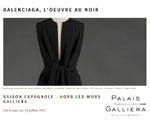 Expositions Musée Bourdelle Balenciaga l'oeuvre au noir
