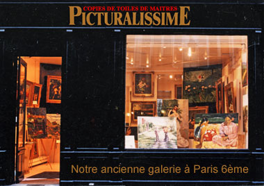 la Galerie de tableau à Paris en 1992