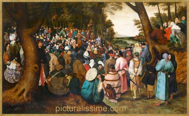 Bruegel La Prédication de Saint Jean Baptiste