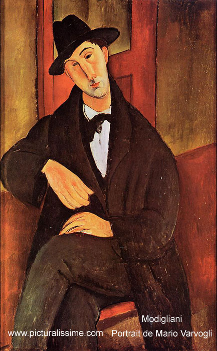Modigliani Portrait de Mario Varvogli