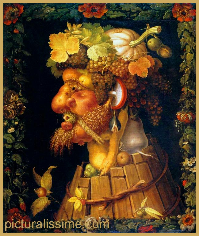 Copie Reproduction Arcimboldo Les Quatre Saisons l'Automne