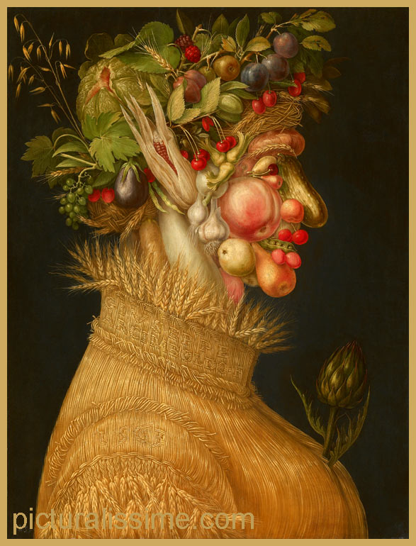 Copie Reproduction Arcimboldo l'été 1563