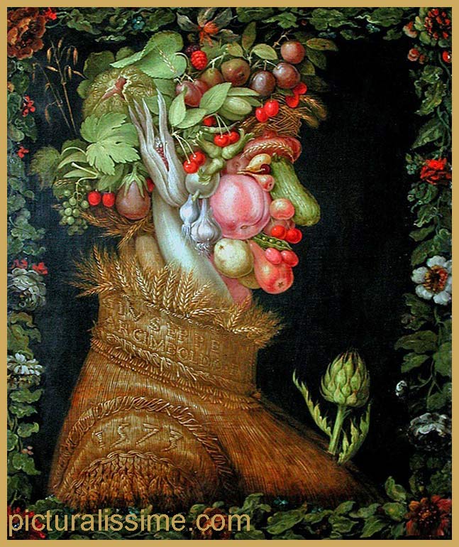 Copie Reproduction Arcimboldo Les Quatre Saisons l'été