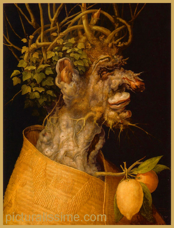 Copie Reproduction Arcimboldo l'Hiver 1563