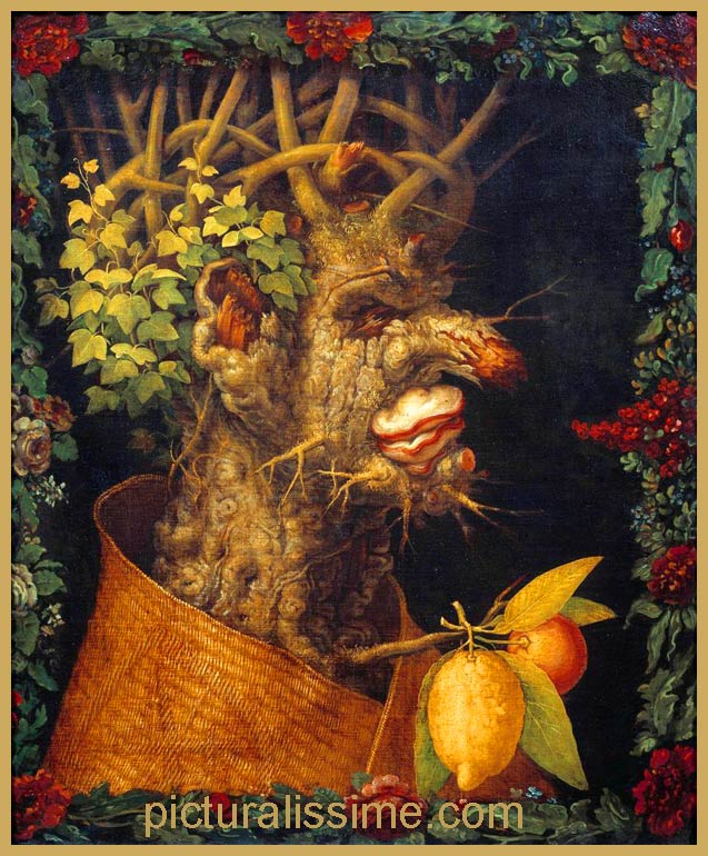 Copie Reproduction Arcimboldo Les Quatre Saisons l'Hiver