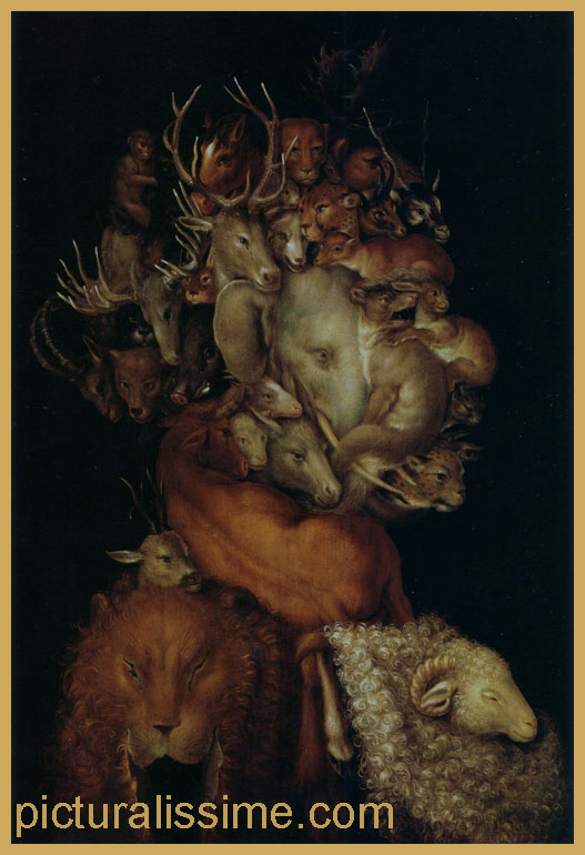 Copie Reproduction Arcimboldo les quatres éléments La Terre