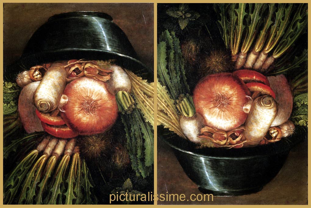 Copie Reproduction Arcimboldo Jardinier